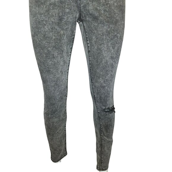 Indigo Rein Curvy Fit High Rise Skinny Jeans Size 7 Black Denim Womens - Picture 7 of 13